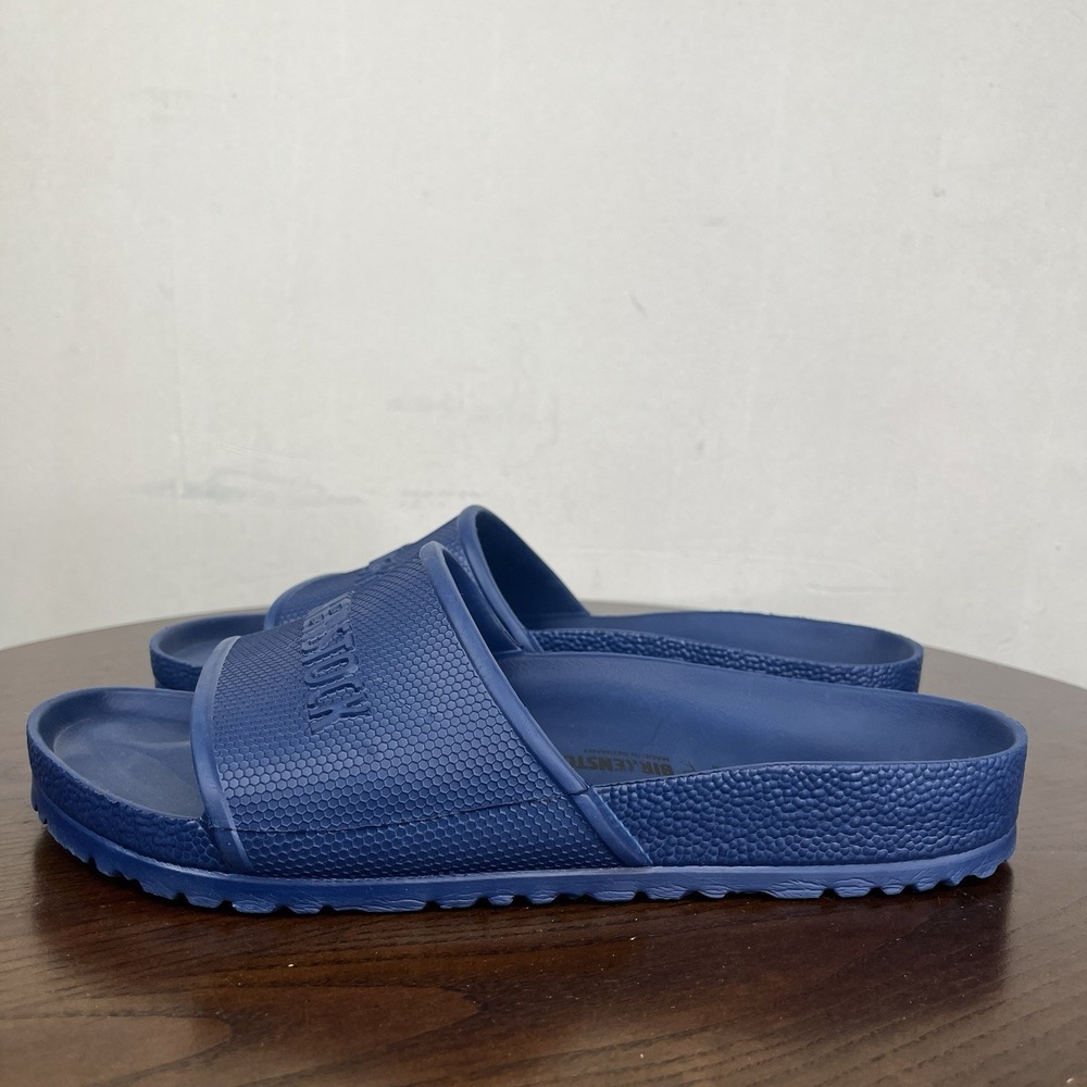 Birkenstock Barbados EVA Slide Sandals Men's 10 Blue Comfort Slip On Beach Pool